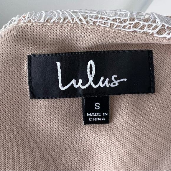 Lulus All of My Heart White Lace Skater Dress - Coquette Bride Size Small - Picture 5 of 10